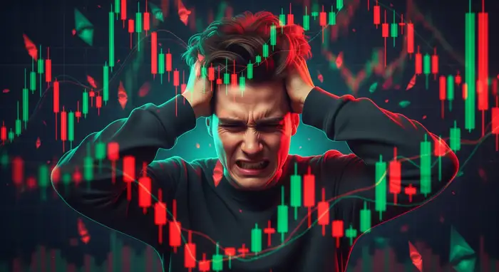 عکس از ترید احساسی به‌جای منطقی بازار ریزشی بیت کوین