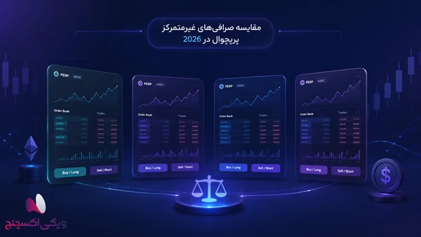 بهترین صرافی غیرمتمرکز پرپچوال 2026 کدام است؟ مقایسه 4 رقیب اصلی این بازار