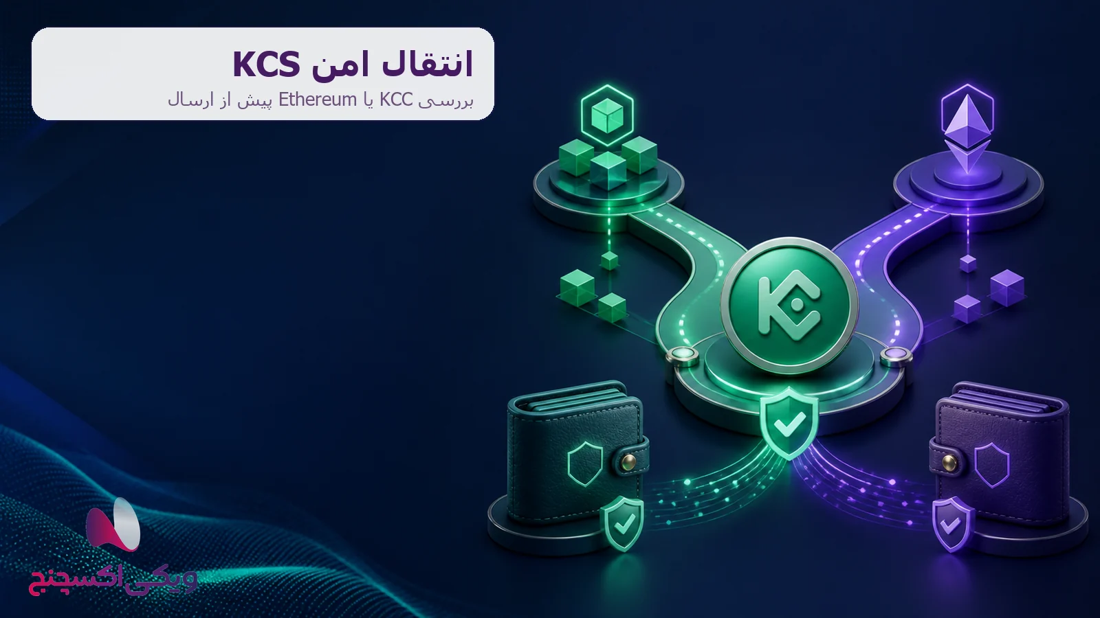 انتقال امن کوکوین توکن KCS روی KCC یا Ethereum