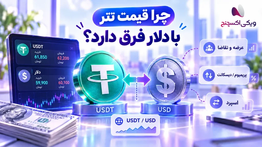 Price difference between Tether and the US dollar